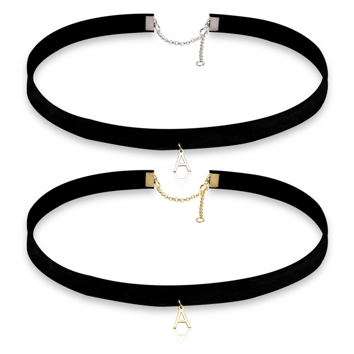 Enhance Your Style With Initial Choker Necklace - Personalized Fashion Accessory
